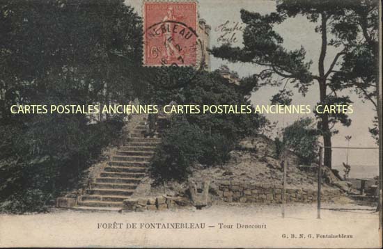 Cartes postales anciennes > CARTES POSTALES > carte postale ancienne > cartes-postales-ancienne.com Ile de france Seine et marne Fontainebleau