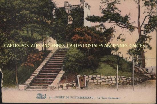 Cartes postales anciennes > CARTES POSTALES > carte postale ancienne > cartes-postales-ancienne.com Ile de france Seine et marne Fontainebleau