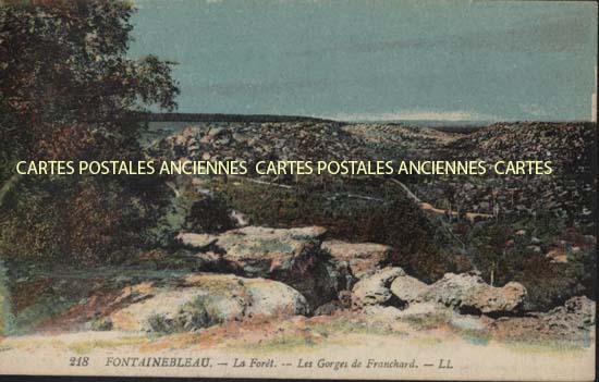 Cartes postales anciennes > CARTES POSTALES > carte postale ancienne > cartes-postales-ancienne.com Ile de france Seine et marne Fontainebleau