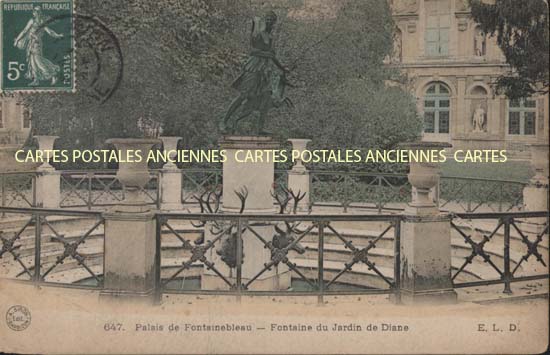 Cartes postales anciennes > CARTES POSTALES > carte postale ancienne > cartes-postales-ancienne.com Ile de france Seine et marne Fontainebleau