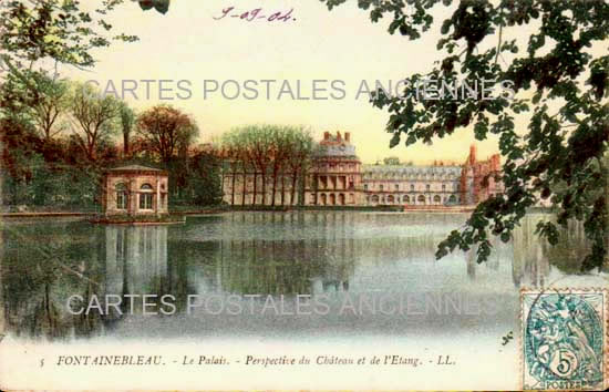 Cartes postales anciennes > CARTES POSTALES > carte postale ancienne > cartes-postales-ancienne.com Ile de france Seine et marne Fontainebleau