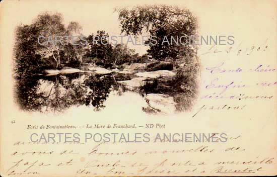 Cartes postales anciennes > CARTES POSTALES > carte postale ancienne > cartes-postales-ancienne.com Ile de france Seine et marne Fontainebleau