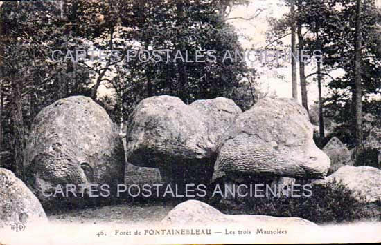 Cartes postales anciennes > CARTES POSTALES > carte postale ancienne > cartes-postales-ancienne.com Ile de france Seine et marne Fontainebleau