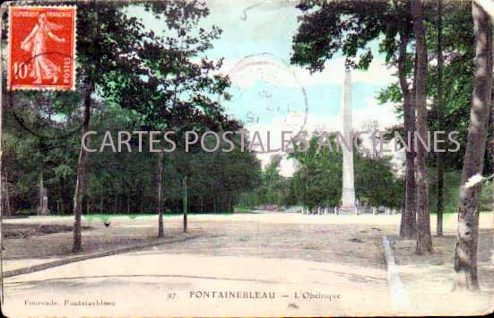 Cartes postales anciennes > CARTES POSTALES > carte postale ancienne > cartes-postales-ancienne.com Ile de france Seine et marne Fontainebleau