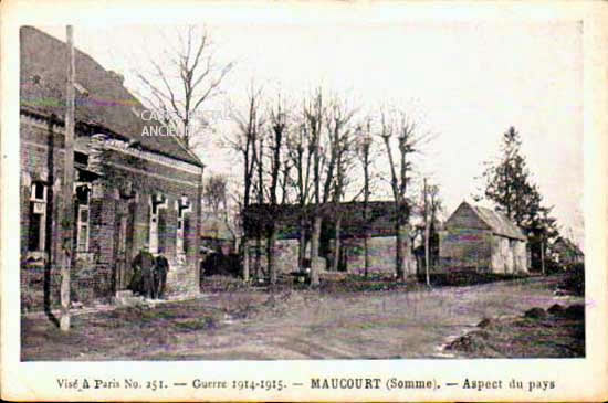 Cartes postales anciennes > CARTES POSTALES > carte postale ancienne > cartes-postales-ancienne.com Hauts de france Somme Maucourt