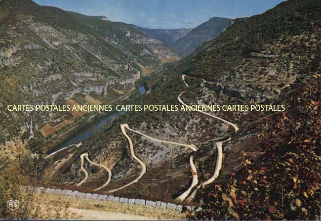 Cartes postales anciennes > CARTES POSTALES > carte postale ancienne > cartes-postales-ancienne.com Occitanie Tarn Sainte Enimie