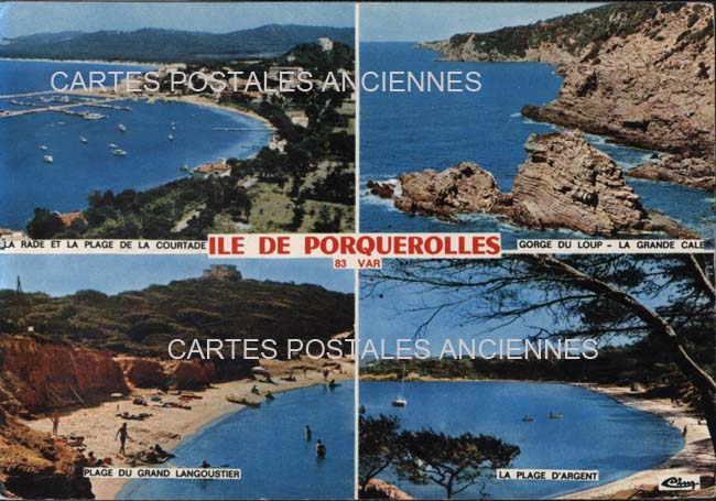 Cartes postales anciennes > CARTES POSTALES > carte postale ancienne > cartes-postales-ancienne.com Provence alpes cote d'azur Var Porquerolles