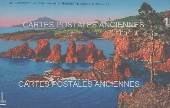 Cartes postales anciennes > CARTES POSTALES > carte postale ancienne > cartes-postales-ancienne.com Provence alpes cote d'azur Var Agay