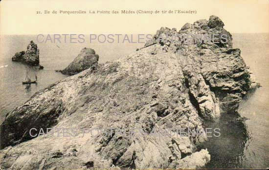 Cartes postales anciennes > CARTES POSTALES > carte postale ancienne > cartes-postales-ancienne.com Provence alpes cote d'azur Var Porquerolles