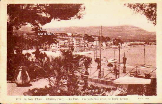 Cartes postales anciennes > CARTES POSTALES > carte postale ancienne > cartes-postales-ancienne.com Provence alpes cote d'azur Var Bandol