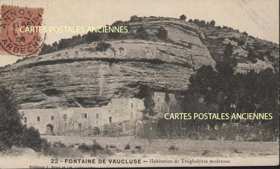 Cartes postales anciennes > CARTES POSTALES > carte postale ancienne > cartes-postales-ancienne.com Provence alpes cote d'azur Vaucluse Fontaine De Vaucluse