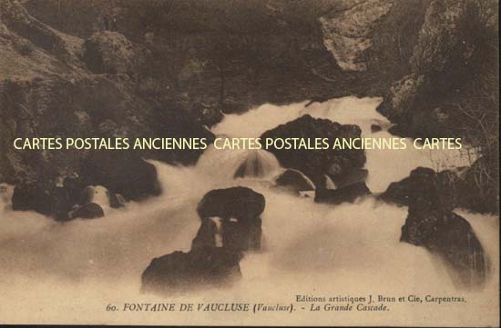 Cartes postales anciennes > CARTES POSTALES > carte postale ancienne > cartes-postales-ancienne.com Provence alpes cote d'azur Vaucluse Fontaine De Vaucluse