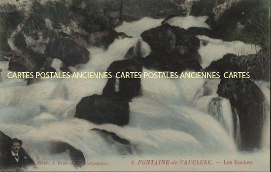 Cartes postales anciennes > CARTES POSTALES > carte postale ancienne > cartes-postales-ancienne.com Provence alpes cote d'azur Vaucluse Fontaine De Vaucluse