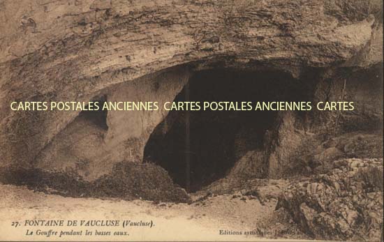 Cartes postales anciennes > CARTES POSTALES > carte postale ancienne > cartes-postales-ancienne.com Provence alpes cote d'azur Vaucluse Fontaine De Vaucluse