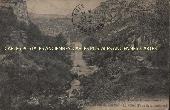 Cartes postales anciennes > CARTES POSTALES > carte postale ancienne > cartes-postales-ancienne.com Provence alpes cote d'azur Vaucluse Fontaine De Vaucluse