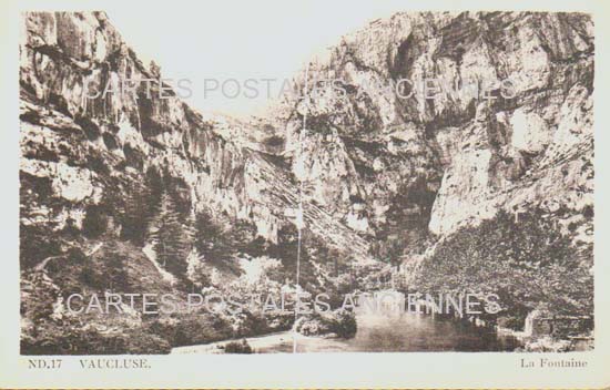 Cartes postales anciennes > CARTES POSTALES > carte postale ancienne > cartes-postales-ancienne.com Provence alpes cote d'azur Vaucluse Fontaine De Vaucluse