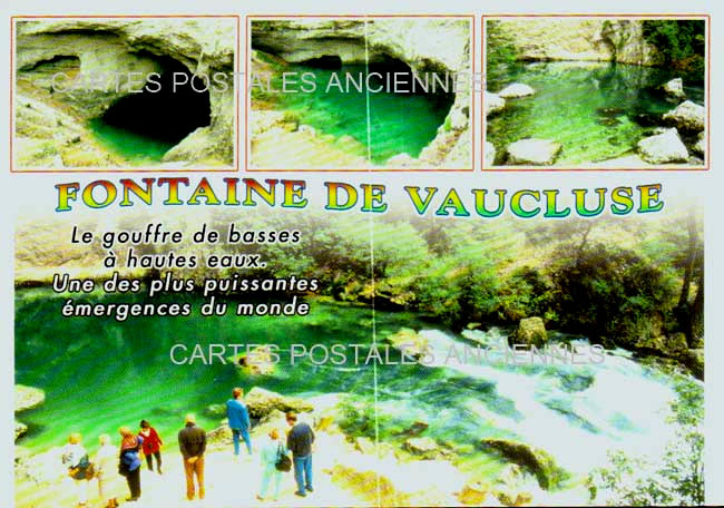 Cartes postales anciennes > CARTES POSTALES > carte postale ancienne > cartes-postales-ancienne.com Provence alpes cote d'azur Vaucluse Fontaine De Vaucluse