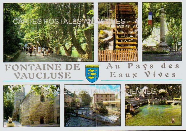 Cartes postales anciennes > CARTES POSTALES > carte postale ancienne > cartes-postales-ancienne.com Provence alpes cote d'azur Vaucluse Fontaine De Vaucluse