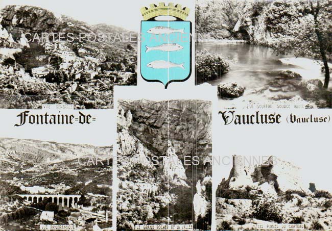 Cartes postales anciennes > CARTES POSTALES > carte postale ancienne > cartes-postales-ancienne.com Provence alpes cote d'azur Vaucluse Fontaine De Vaucluse