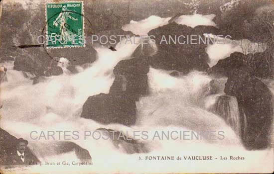 Cartes postales anciennes > CARTES POSTALES > carte postale ancienne > cartes-postales-ancienne.com Provence alpes cote d'azur Vaucluse Fontaine De Vaucluse