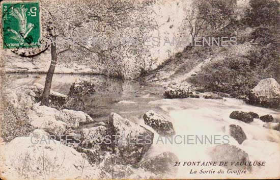 Cartes postales anciennes > CARTES POSTALES > carte postale ancienne > cartes-postales-ancienne.com Provence alpes cote d'azur Vaucluse Fontaine De Vaucluse