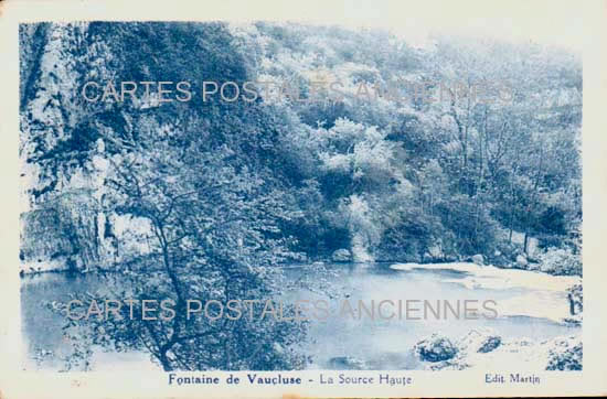 Cartes postales anciennes > CARTES POSTALES > carte postale ancienne > cartes-postales-ancienne.com Provence alpes cote d'azur Vaucluse Fontaine De Vaucluse