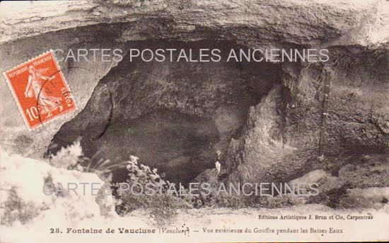 Cartes postales anciennes > CARTES POSTALES > carte postale ancienne > cartes-postales-ancienne.com Provence alpes cote d'azur Vaucluse Fontaine De Vaucluse