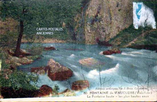 Cartes postales anciennes > CARTES POSTALES > carte postale ancienne > cartes-postales-ancienne.com Provence alpes cote d'azur Vaucluse Fontaine De Vaucluse