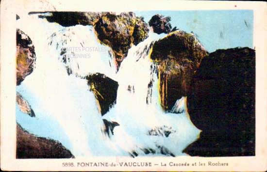 Cartes postales anciennes > CARTES POSTALES > carte postale ancienne > cartes-postales-ancienne.com Provence alpes cote d'azur Vaucluse Fontaine De Vaucluse