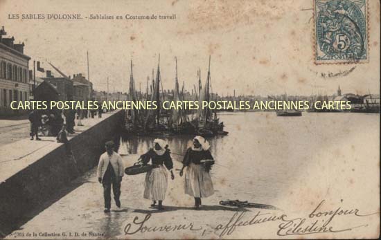 Cartes postales anciennes > CARTES POSTALES > carte postale ancienne > cartes-postales-ancienne.com Pays de la loire Vendee Les Sables d'Olonne