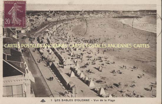 Cartes postales anciennes > CARTES POSTALES > carte postale ancienne > cartes-postales-ancienne.com Pays de la loire Vendee Les Sables d'Olonne