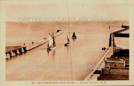 Cartes postales anciennes > CARTES POSTALES > carte postale ancienne > cartes-postales-ancienne.com Pays de la loire Vendee Les Sables d'Olonne