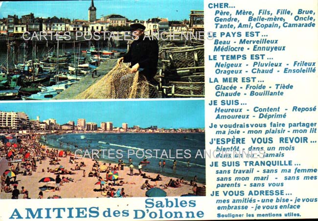 Cartes postales anciennes > CARTES POSTALES > carte postale ancienne > cartes-postales-ancienne.com Pays de la loire Vendee Les Sables d'Olonne