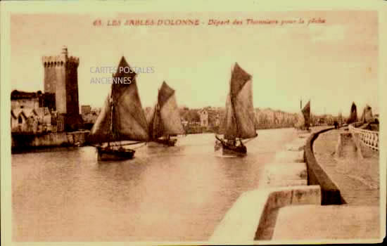 Cartes postales anciennes > CARTES POSTALES > carte postale ancienne > cartes-postales-ancienne.com Pays de la loire Vendee Les Sables d'Olonne