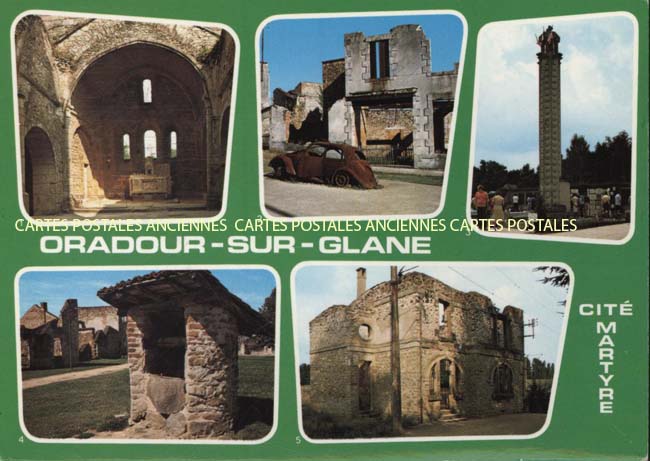 Cartes postales anciennes > CARTES POSTALES > carte postale ancienne > cartes-postales-ancienne.com Nouvelle aquitaine Haute vienne Oradour Sur Glane