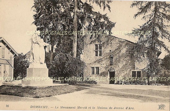 Cartes postales anciennes > CARTES POSTALES > carte postale ancienne > cartes-postales-ancienne.com Grand est Vosges Domremy La Pucelle