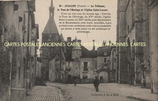 Cartes postales anciennes > CARTES POSTALES > carte postale ancienne > cartes-postales-ancienne.com Bourgogne franche comte Yonne Avallon