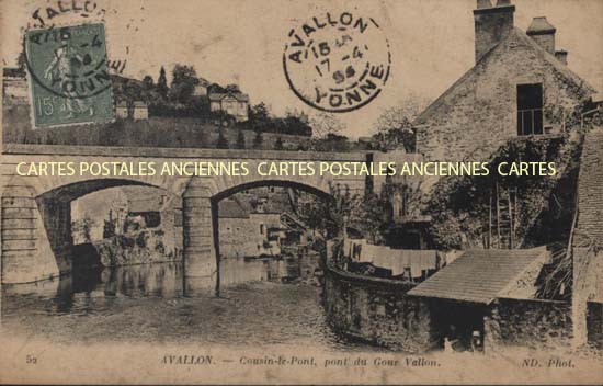 Cartes postales anciennes > CARTES POSTALES > carte postale ancienne > cartes-postales-ancienne.com Bourgogne franche comte Yonne Avallon