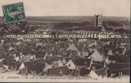 Cartes postales anciennes > CARTES POSTALES > carte postale ancienne > cartes-postales-ancienne.com Bourgogne franche comte Yonne Auxerre