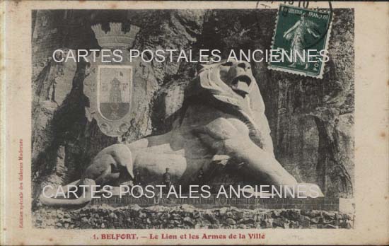 Cartes postales anciennes > CARTES POSTALES > carte postale ancienne > cartes-postales-ancienne.com Bourgogne franche comte Belfort