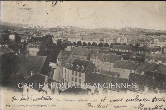 Cartes postales anciennes > CARTES POSTALES > carte postale ancienne > cartes-postales-ancienne.com Bourgogne franche comte Belfort