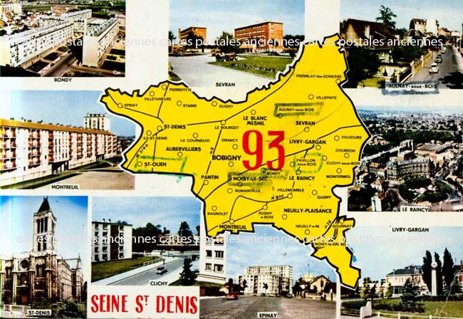 Cartes postales anciennes > CARTES POSTALES > carte postale ancienne > cartes-postales-ancienne.com Ile de france Seine saint denis