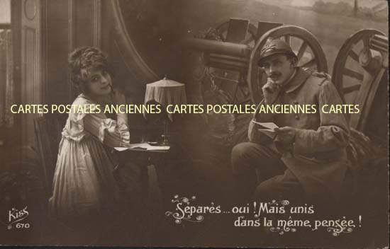 Cartes postales anciennes > CARTES POSTALES > carte postale ancienne > cartes-postales-ancienne.com Militaire Fantaisie