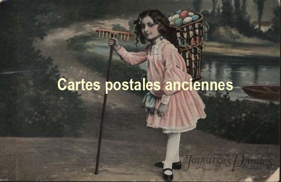 Cartes postales anciennes > CARTES POSTALES > carte postale ancienne > cartes-postales-ancienne.com Paques Joyeuses paques