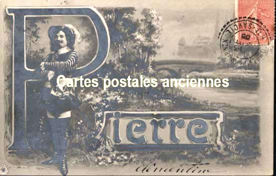 Cartes postales anciennes > CARTES POSTALES > carte postale ancienne > cartes-postales-ancienne.com Fantaisie prenom