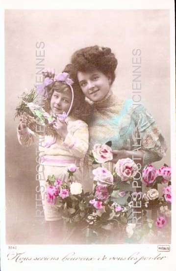 Cartes postales anciennes > CARTES POSTALES > carte postale ancienne > cartes-postales-ancienne.com Femme Femme et enfants