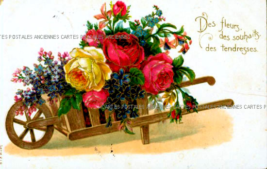 Cartes postales anciennes > CARTES POSTALES > carte postale ancienne > cartes-postales-ancienne.com Fleurs