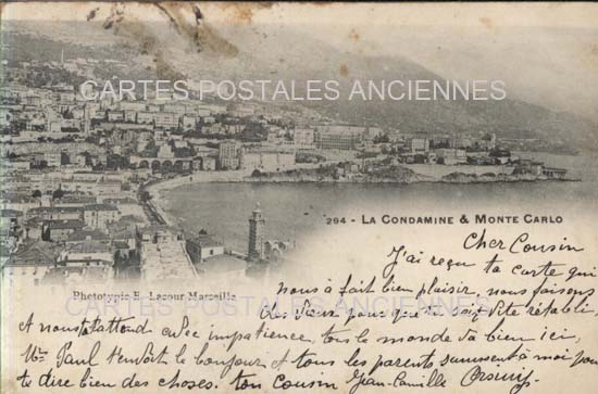 Cartes postales anciennes > CARTES POSTALES > carte postale ancienne > cartes-postales-ancienne.com Monaco