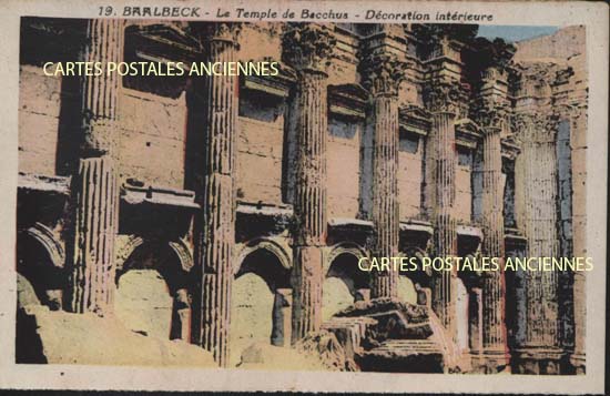 Cartes postales anciennes > CARTES POSTALES > carte postale ancienne > cartes-postales-ancienne.com Liban Baalbek